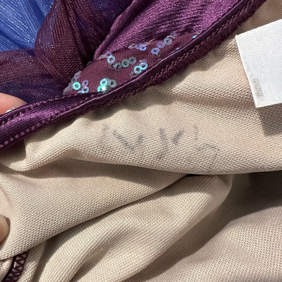 Weissman dance ice skating leotard costume purple skirt medium - Picture 3 of 4